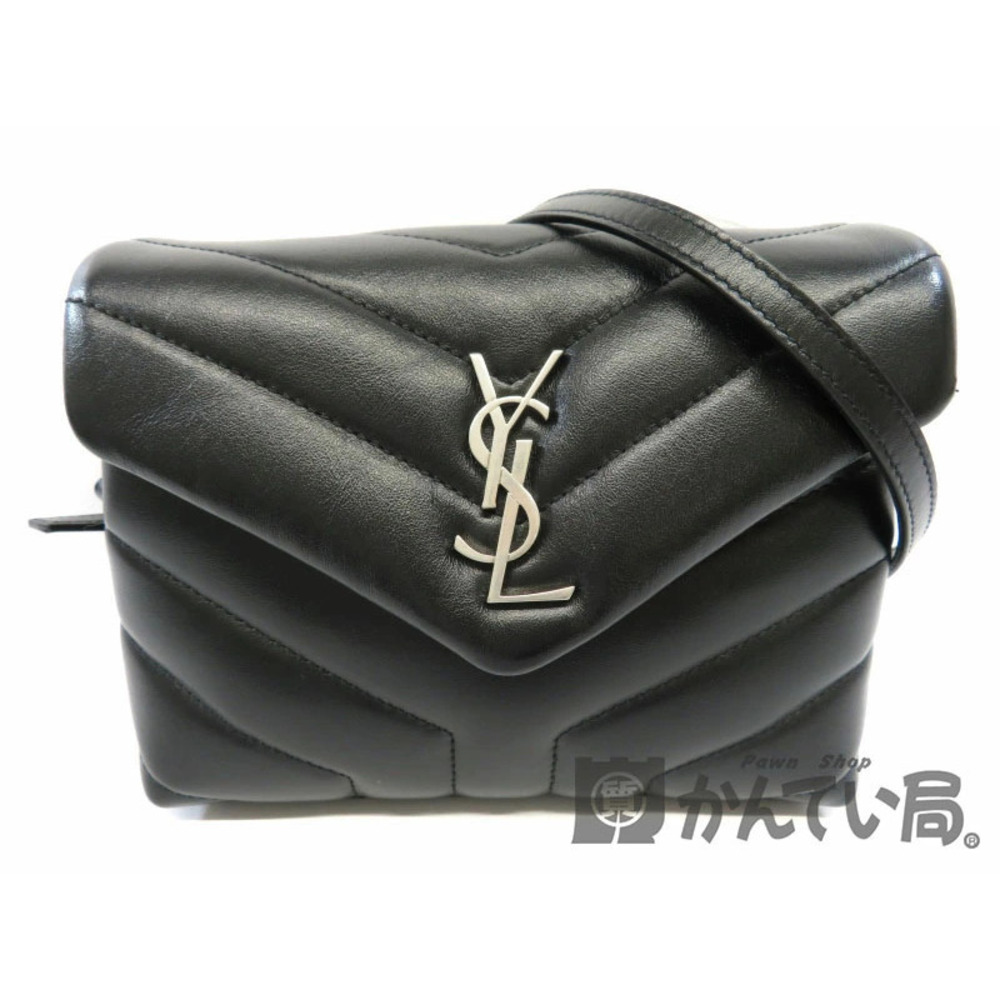 SAINT LAURENT Loulou Shoulder Bag Black Crossbody